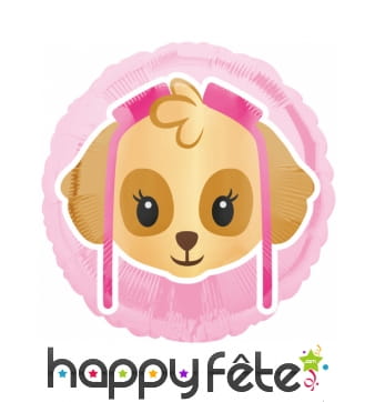 Ballon tête de Stella Pat Patrouille rond 43 cm