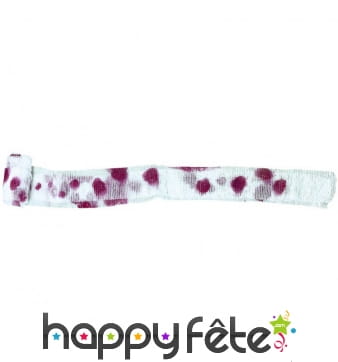 Bandage taché de sang