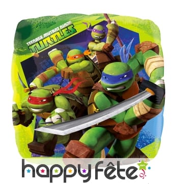 Ballon Tortue Ninja carré