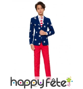 Costume 3 pièces Amérique pour ado