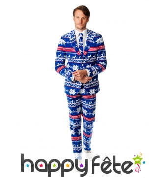 Costume 3 pièces imprimé de Noel kitch