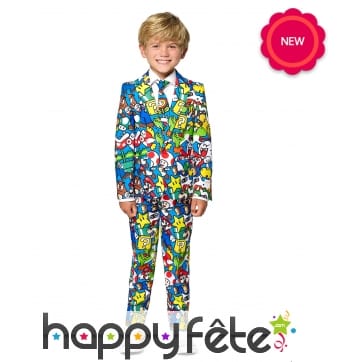 Costume 3 pièces mario bross pour enfant