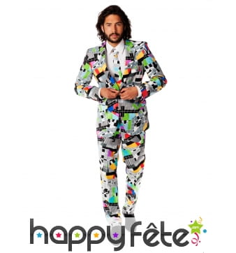 Costume 3 pièces Technicolor monsieur télé