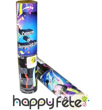 Canon à confettis et serpentins