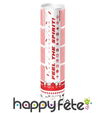 Canon à Confettis Rouge et Blanc pour Supporter