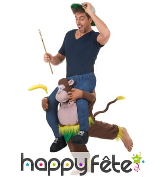 Costume à dos de singe taille adulte
