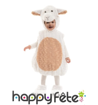 Costume agneau en peluche pour enfant