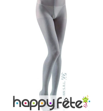 Collants argent pailletés