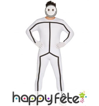 Costume bonhomme allumette pour adulte