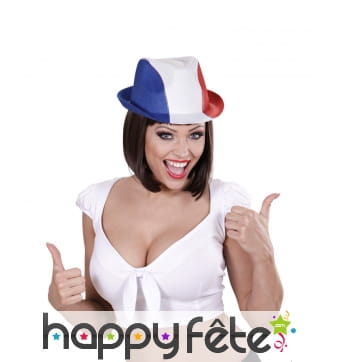 Chapeau borsalino drapeau Français