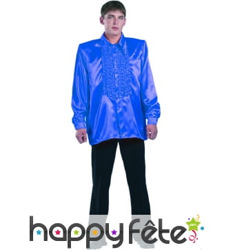 Chemise bleu electrique super ruche homme
