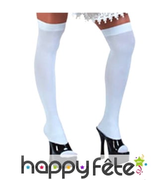 8 Paires Chaussettes Blanches Femme - Antidérapantes, Coton/polyester - Taille Unique (lot Motifs Variés)