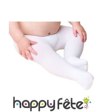 Collants blancs pour bébé