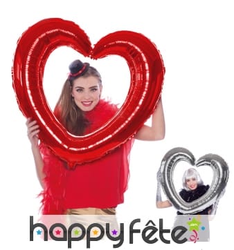 Cadre coeur à gonfler, pour photo
