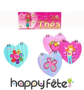 Carnet coeur assorti