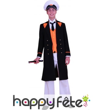 Costume Capitaine BD noir orange