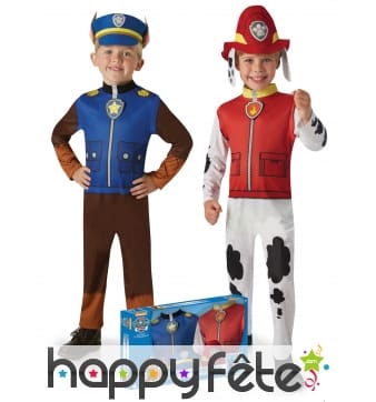 Costumes Chase et Marcus pour enfant,coffret
