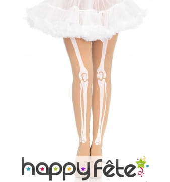 Collants chair jambes squelette