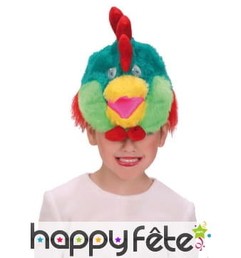 Chapeau coq multicolore