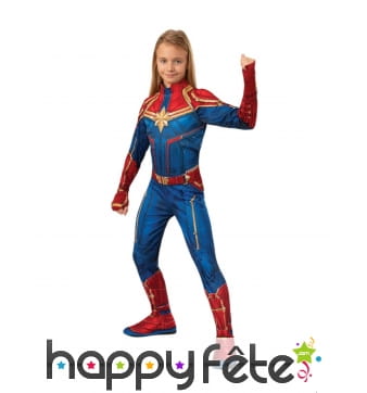 Costume Captain Marvel pour fille
