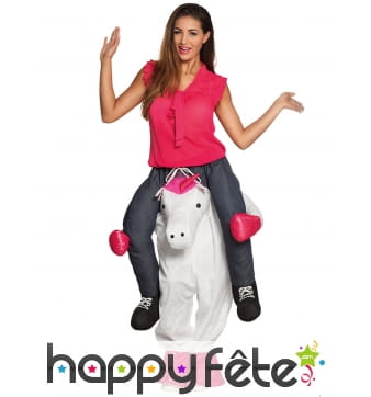 Costume Carry Me de licorne pour adulte