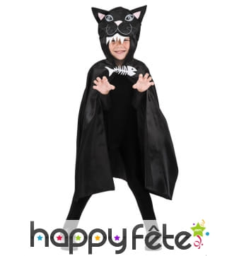 Cape chat noir pour enfant