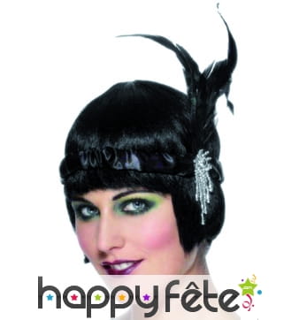 Coiffe charleston noir