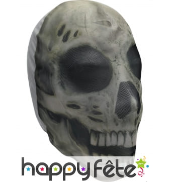 Cagoule crâne squelette pour adulte