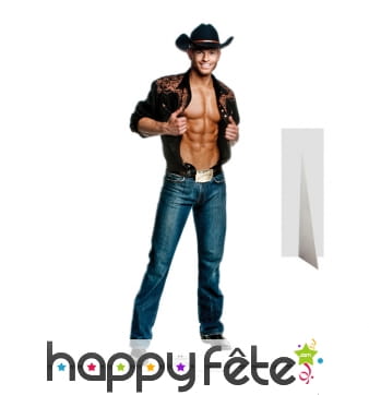 Cowboy chippendale taille réelle en carton plat
