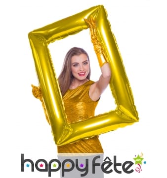 Cadre doré à gonfler, pour photo