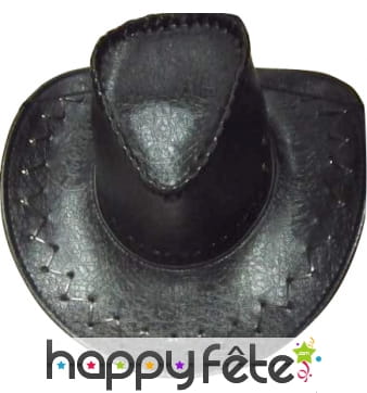 Chapeau de cow boy croco noir