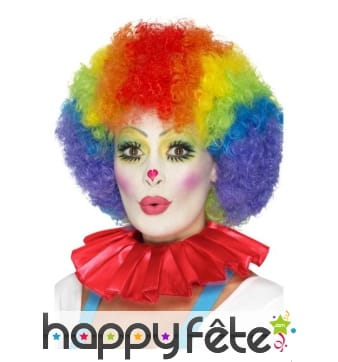 Collerette de clown rouge