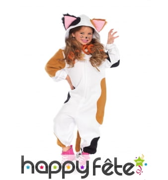 Combinaison de chat tacheté pour fille