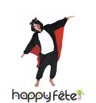 Combinaison de chauve souris noire pour adulte