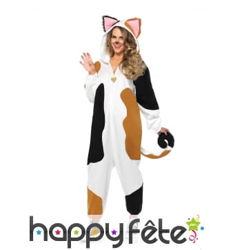 Costume de chat tacheté pour femme