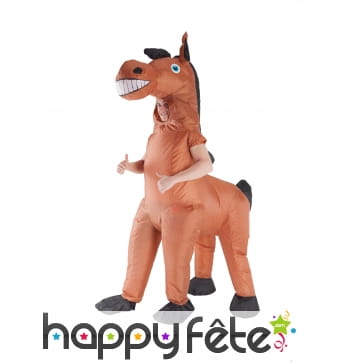 Costume de cheval gonflable géant pour adulte