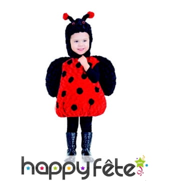 Costume de coccinelle en peluche pour enfant