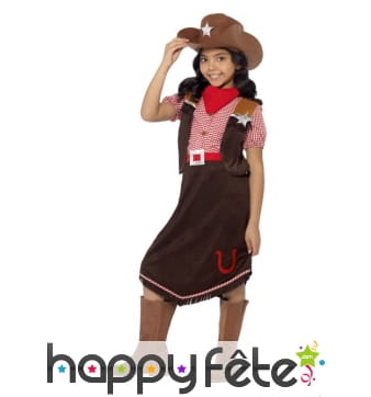 Costume de cow girl luxe pour enfant