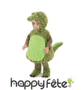 Costume de crocodile en peluche pour enfant