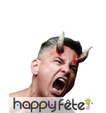 Cornes de diable courbée en latex