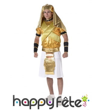Costume doré de pharaon pour adulte