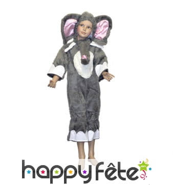 Costume d'éléphant gris pour enfant