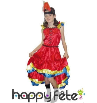 Costume d'enfant can can