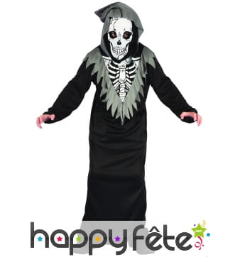 Costume de faucheur squelette pour enfant