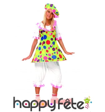 Costume de femme clown fiesta