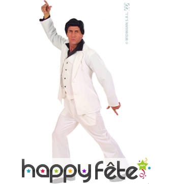 Costume disco fever blanc John Travolta