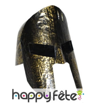 Casque de gladiateur pour adulte, plastique souple