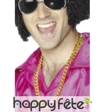 Collier doré gros maillons