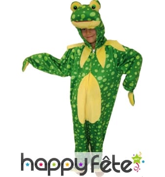 Combinaison de grenouille verte pour enfant