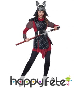 Costume de guerrier samourai pour femme